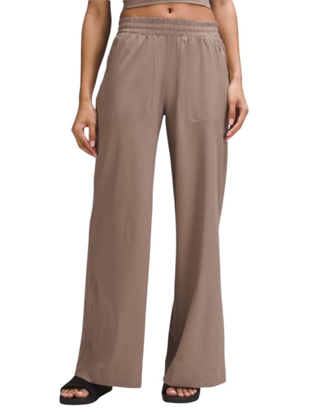 Lululemon Swift Mid-Rise Wide-Leg Pant Taupe Women's 8